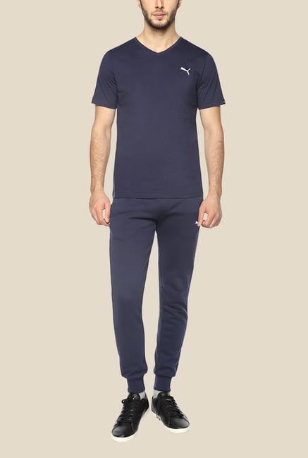 Puma ESS Navy Solid T Shirt Puma ESS Navy Solid T Shirt