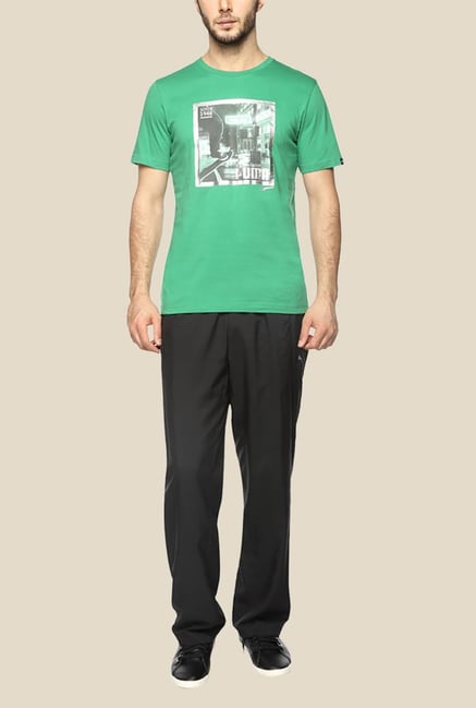 Puma Street Skater Green Graphic T Shirt Puma Street Skater Green Graphic T Shirt