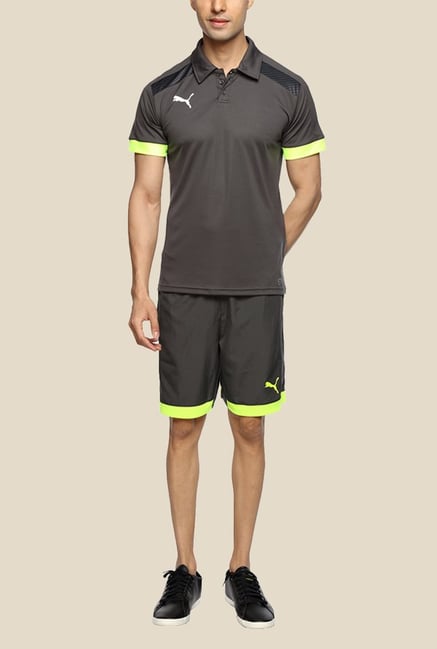 Puma IT evoTRG Grey Polo T Shirt Puma IT evoTRG Grey Polo T Shirt