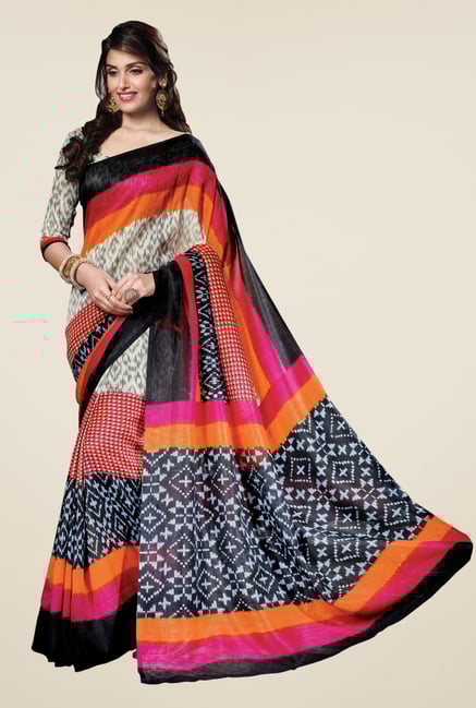 Triveni Multicolor Printed Free Size Saree Triveni Multicolor Printed Free Size Saree
