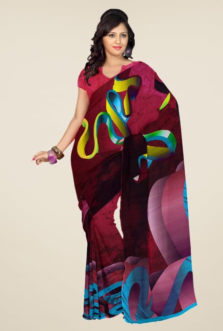 Triveni Multicolor Printed Casual Saree Triveni Multicolor Printed Casual Saree