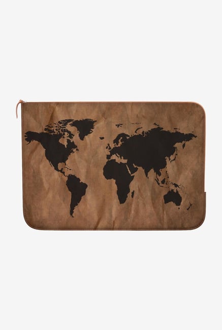 DailyObjects World Map MacBook Pro 13 Zippered Sleeve DailyObjects World Map MacBook Pro 13 Zippered Sleeve