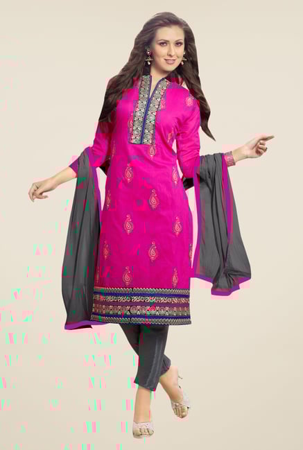 Triveni Pink Embroidered Salwar Kameez Triveni Pink Embroidered Salwar Kameez
