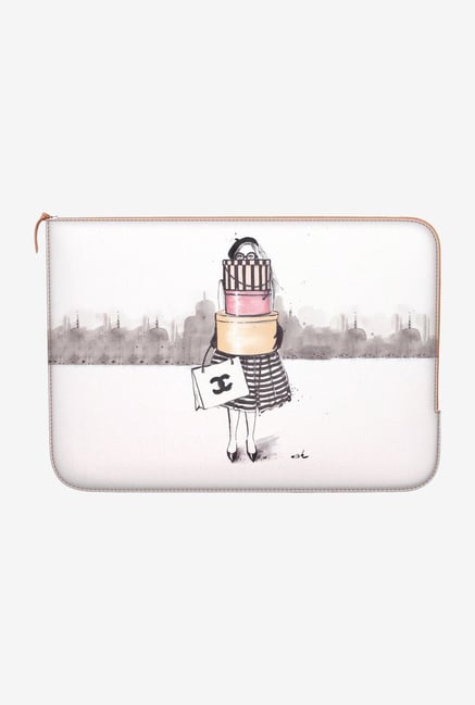 DailyObjects Shopping Junkie MacBook Pro 13 Zippered Sleeve DailyObjects Shopping Junkie MacBook Pro 13 Zippered Sleeve