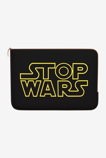 DailyObjects Stop Wars MacBook Pro 15 Zippered Sleeve DailyObjects Stop Wars MacBook Pro 15 Zippered Sleeve