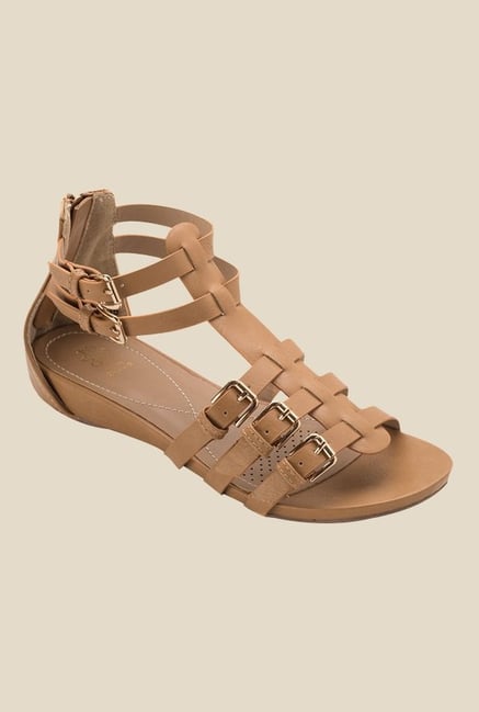 Tresmode Yesil Camel Ankle Strap Sandals Tresmode Yesil Camel Ankle Strap Sandals