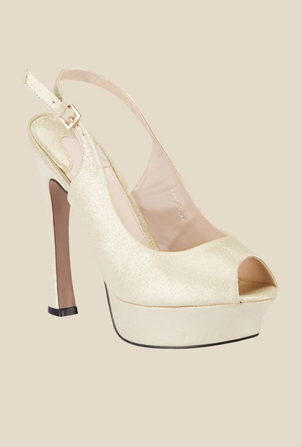 Tresmode Yedan Golden Back Strap Stilettos Tresmode Yedan Golden Back Strap Stilettos