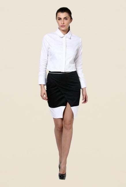 Kaaryah White Solid Shirt Kaaryah White Solid Shirt