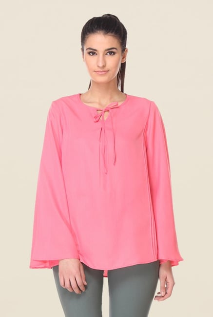 Kaaryah Pink Solid Top Kaaryah Pink Solid Top