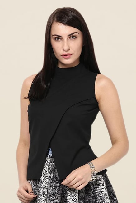 Kaaryah Black Solid Top Kaaryah Black Solid Top