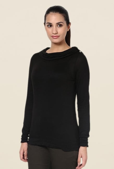 Kaaryah Black Solid Top Kaaryah Black Solid Top