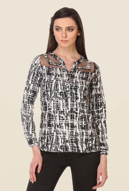 Kaaryah Black Printed Top Kaaryah Black Printed Top