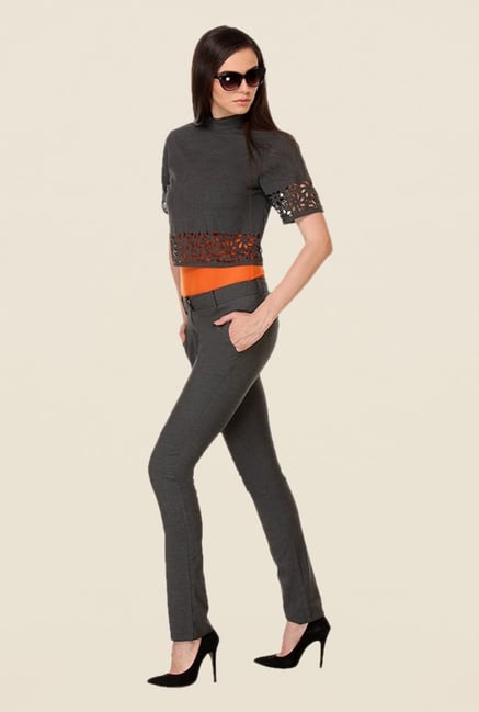 Kaaryah Charcoal Solid Top Kaaryah Charcoal Solid Top