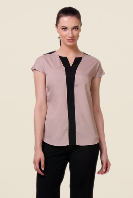 Kaaryah Beige Solid Top Kaaryah Beige Solid Top