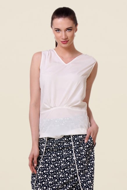 Kaaryah White Solid Top Kaaryah White Solid Top