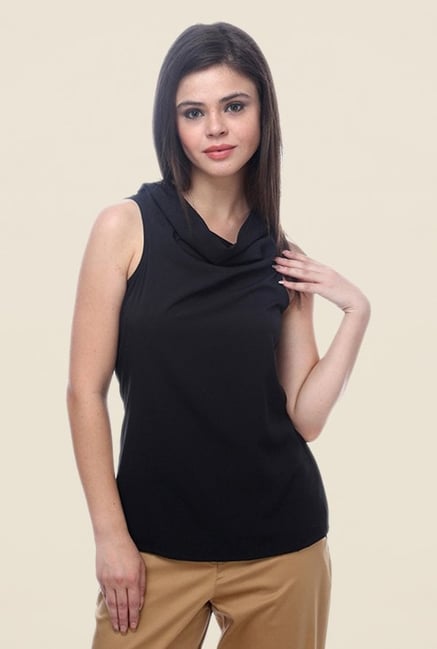 Kaaryah Black Solid Top Kaaryah Black Solid Top