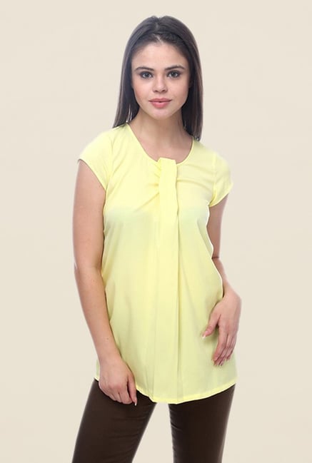 Kaaryah Lemon Solid Top Kaaryah Lemon Solid Top