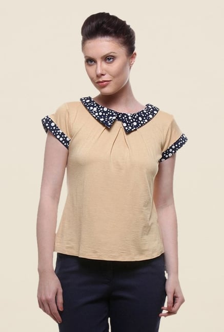 Kaaryah Yellow Solid Top Kaaryah Yellow Solid Top