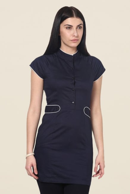 Kaaryah Navy Solid Top Kaaryah Navy Solid Top