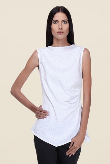 Kaaryah White Printed Top Kaaryah White Printed Top