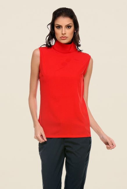 Kaaryah Red Solid Top Kaaryah Red Solid Top