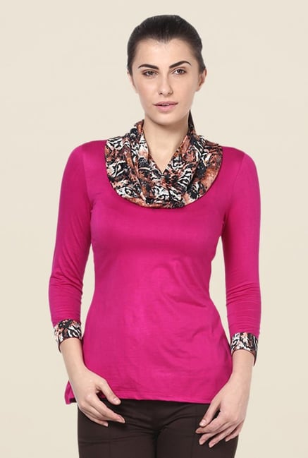 Kaaryah Magenta Solid Top Kaaryah Magenta Solid Top