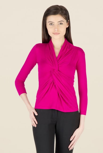 Kaaryah Pink Solid Top Kaaryah Pink Solid Top