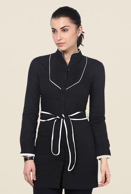 Kaaryah Black Solid Top Kaaryah Black Solid Top
