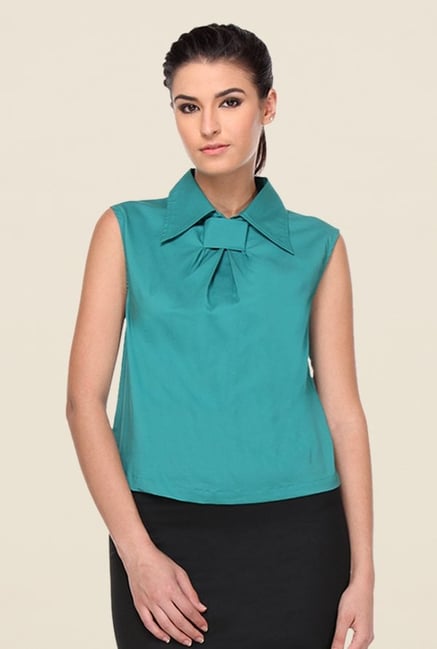 Kaaryah Green Solid Top Kaaryah Green Solid Top