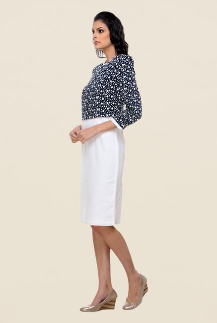 Kaaryah Navy Polka Dot Jacket Kaaryah Navy Polka Dot Jacket