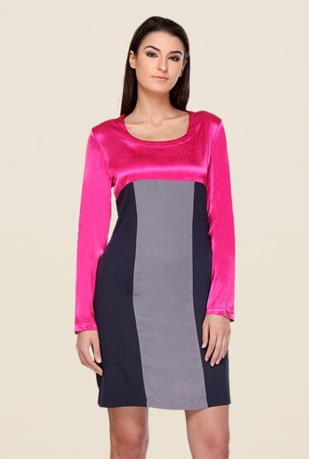 Kaaryah Multicolor Solid Dress Kaaryah Multicolor Solid Dress