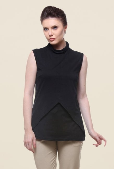 Kaaryah Black Solid Top Kaaryah Black Solid Top