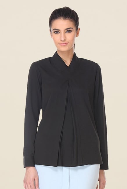 Kaaryah Black Solid Top Kaaryah Black Solid Top