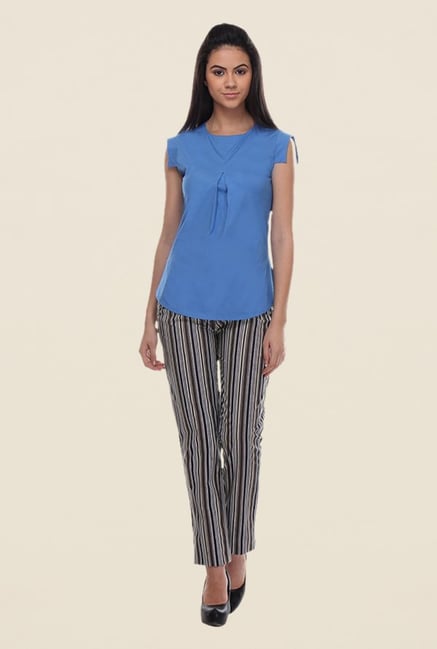 Kaaryah Blue Solid Top Kaaryah Blue Solid Top