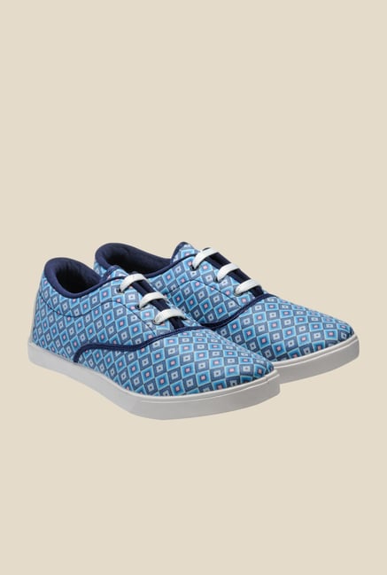Juan David Blue & White Plimsolls Juan David Blue & White Plimsolls