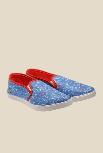 Juan David Blue & Red Plimsolls Juan David Blue & Red Plimsolls