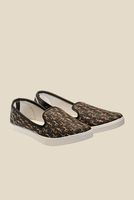 Juan David Black & Orange Plimsolls Juan David Black & Orange Plimsolls