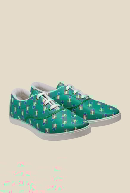 Juan David Green & Red Plimsolls Juan David Green & Red Plimsolls
