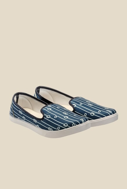Juan David Blue & White Plimsolls Juan David Blue & White Plimsolls