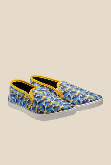 Juan David Yellow & Blue Plimsolls Juan David Yellow & Blue Plimsolls