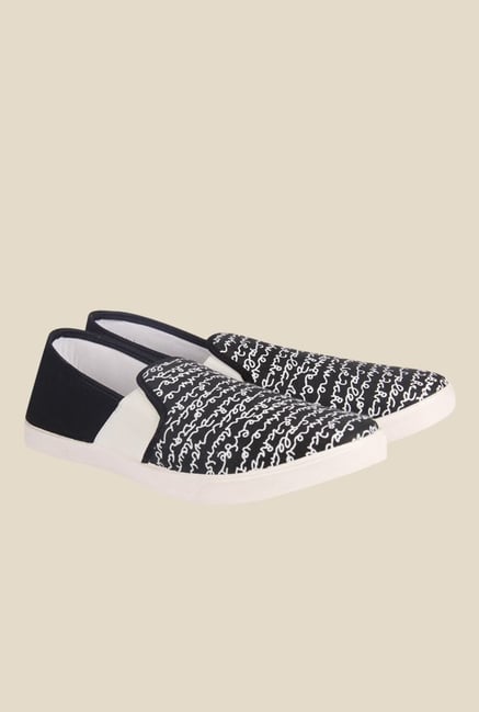 Juan David Black & White Plimsolls Juan David Black & White Plimsolls