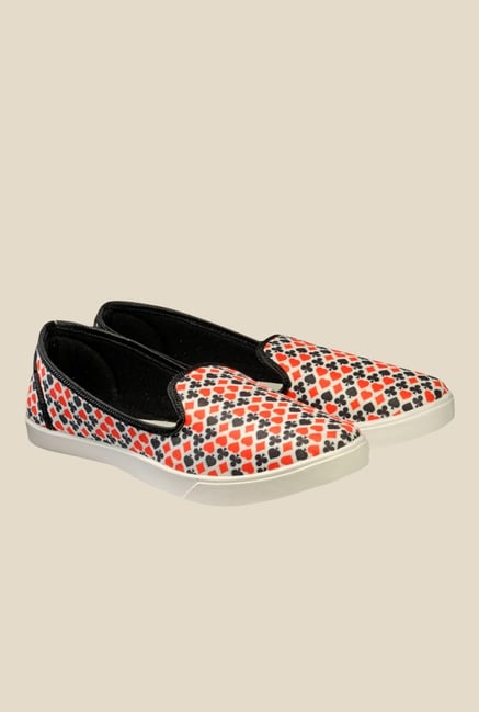 Juan David Red & Black Plimsolls Juan David Red & Black Plimsolls