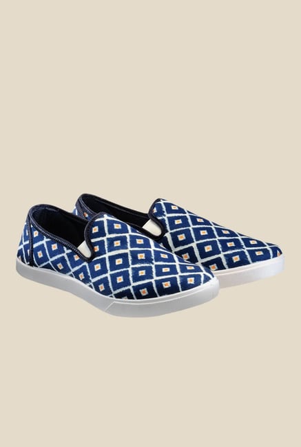 Juan David Blue & White Plimsolls Juan David Blue & White Plimsolls