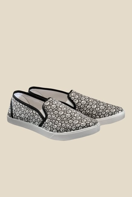 Juan David Grey & White Plimsolls Juan David Grey & White Plimsolls