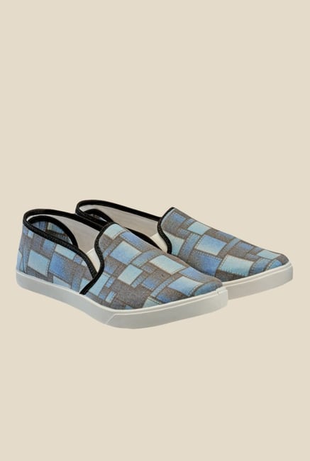 Juan David Blue & Grey Plimsolls Juan David Blue & Grey Plimsolls