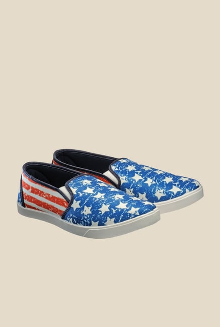 Juan David Blue & Red Plimsolls Juan David Blue & Red Plimsolls