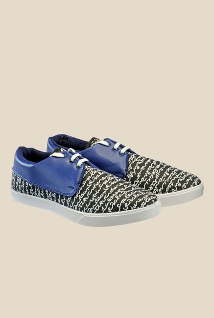 Juan David Black & Blue Plimsolls Juan David Black & Blue Plimsolls