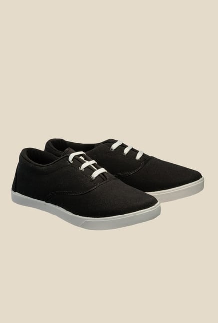 Juan David Black & White Plimsolls Juan David Black & White Plimsolls