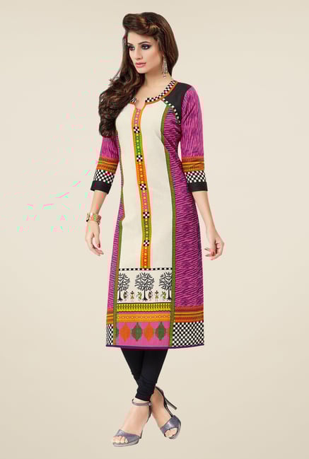 Salwar Studio Pink Cotton Khadi Printed Unstitched Kurti Salwar Studio Pink Cotton Khadi Printed Unstitched Kurti