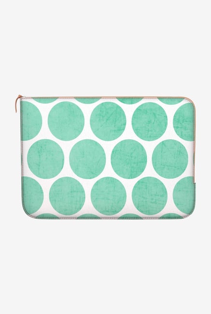 DailyObjects Mint Polka Dots Macbook Air 13" Zippered Sleeve DailyObjects Mint Polka Dots Macbook Air 13" Zippered Sleeve